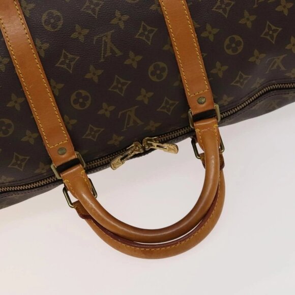 LOUIS VUITTON Monogram Keepall 60 Boston Bag M41422 LV Auth 123341 - Picture 9 of 16